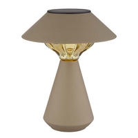 LED AUSSENLEUCHTE Solar Sandfarben - Bernsteinfarben, Metall (18/18/23cm) - Globo Lighting