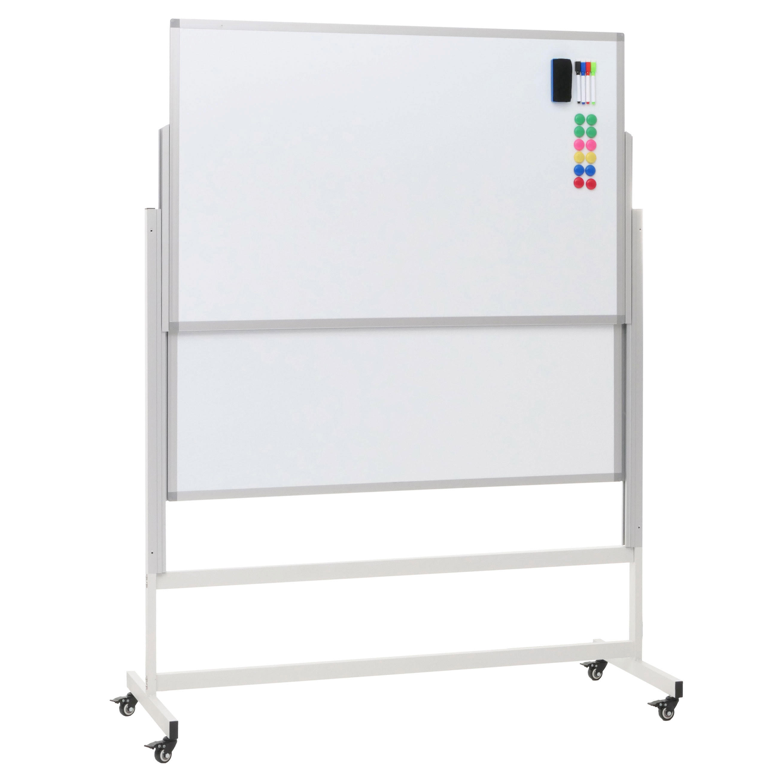 WHITEBOARD Weiß - Weiß, Metall (127/184/56cm) - MCW
