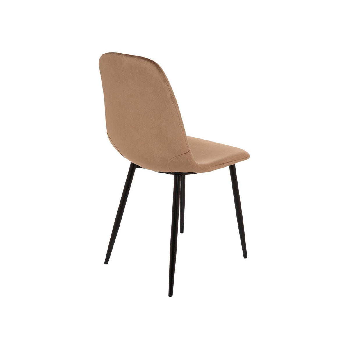 STUHL-SET 6 Stück in Stoff Sand 45 x 56 x 87 cm - Beige, Metall (45/87/56cm) - DMORA