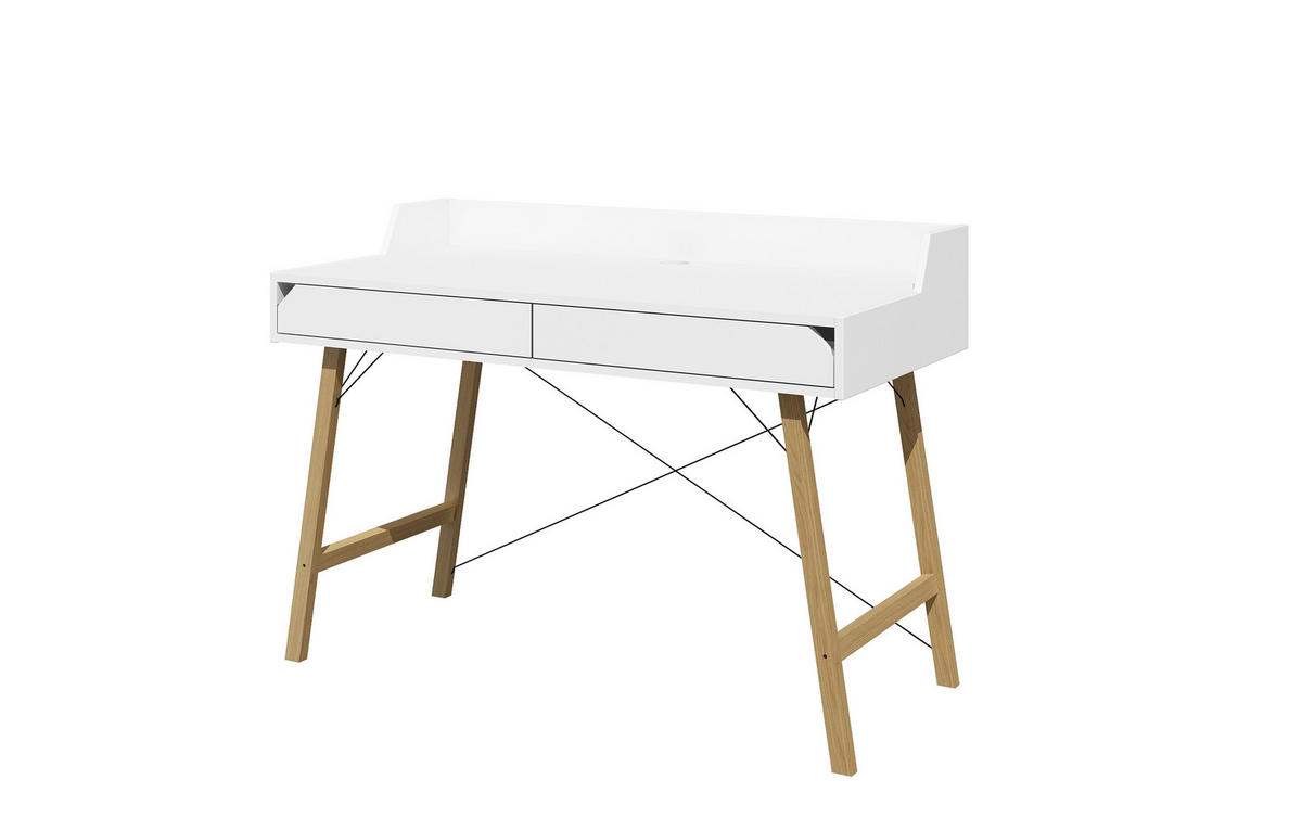 KINDERSCHREIBTISCH Lotta - Weiß, Holzwerkstoff (120/76/60cm) - RAUMHIRSCH FURNITURE