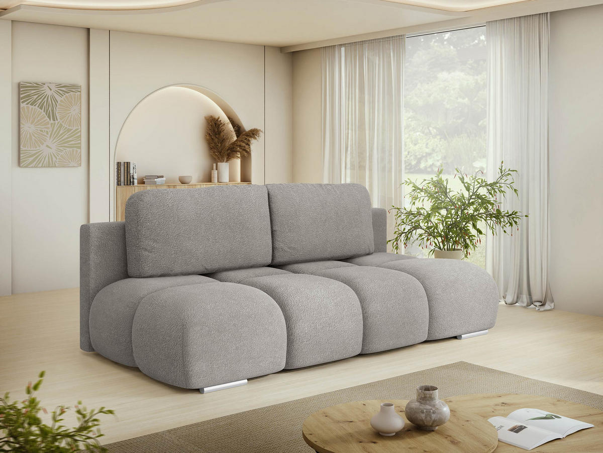 SCHLAFSOFA Honey Mini - Schwarz/Grau, Holz/Kunststoff (195/89/90cm) - MIRJAN24