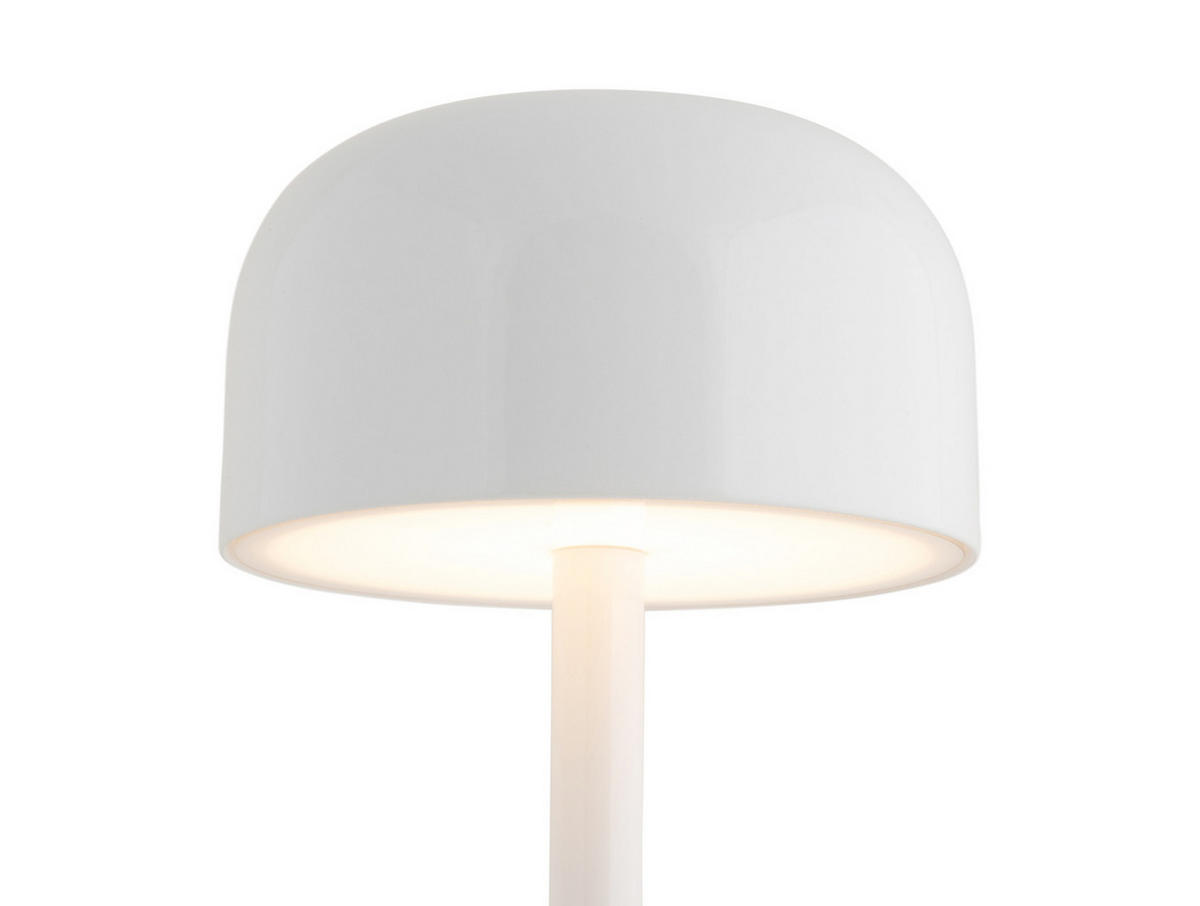 TISCHLAMPE James LED 12.5/12.5/24.5 cm - Weiß, Metall (12.5/12.5/24.5cm) - Leitmotiv