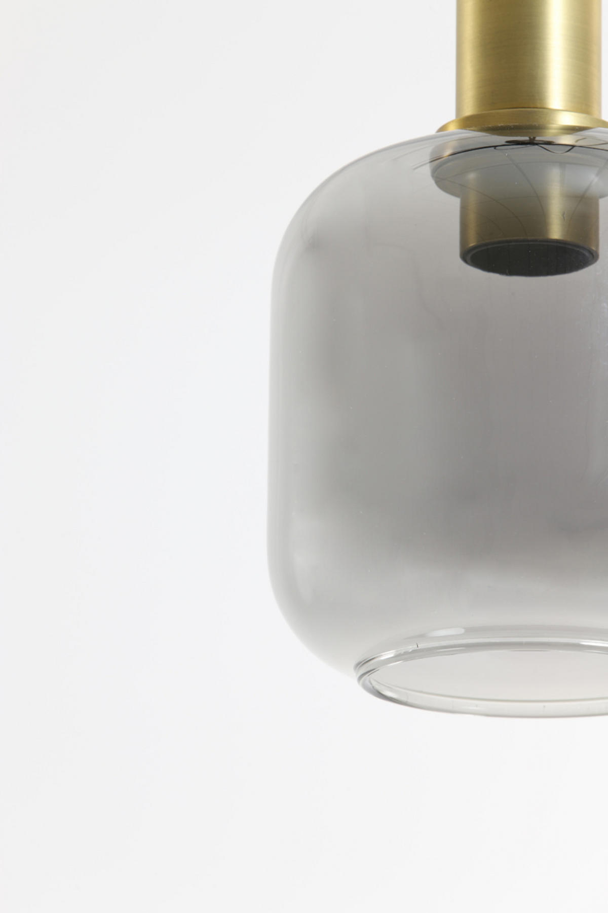 HÄNGELAMPE Lekar Bronze Ø21/37 cm - Bronzefarben, Glas (21/21/37cm) - Light & Living