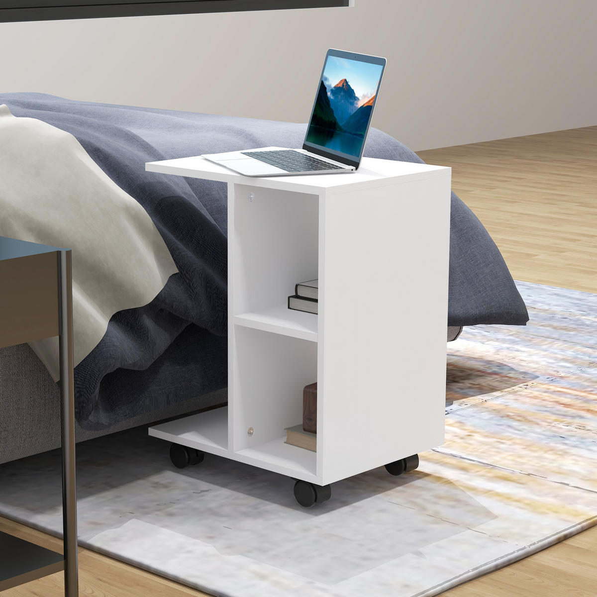BÜROTISCH Weiß 1 Stück - Weiß, Holzwerkstoff (35/58/45cm) - GiPP