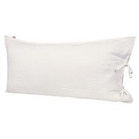 KISSENBEZUG reines Leinen stonewash-weiß 40/80 cm - Weiß, Naturmaterialien (40/80cm) - beties Heimtextil