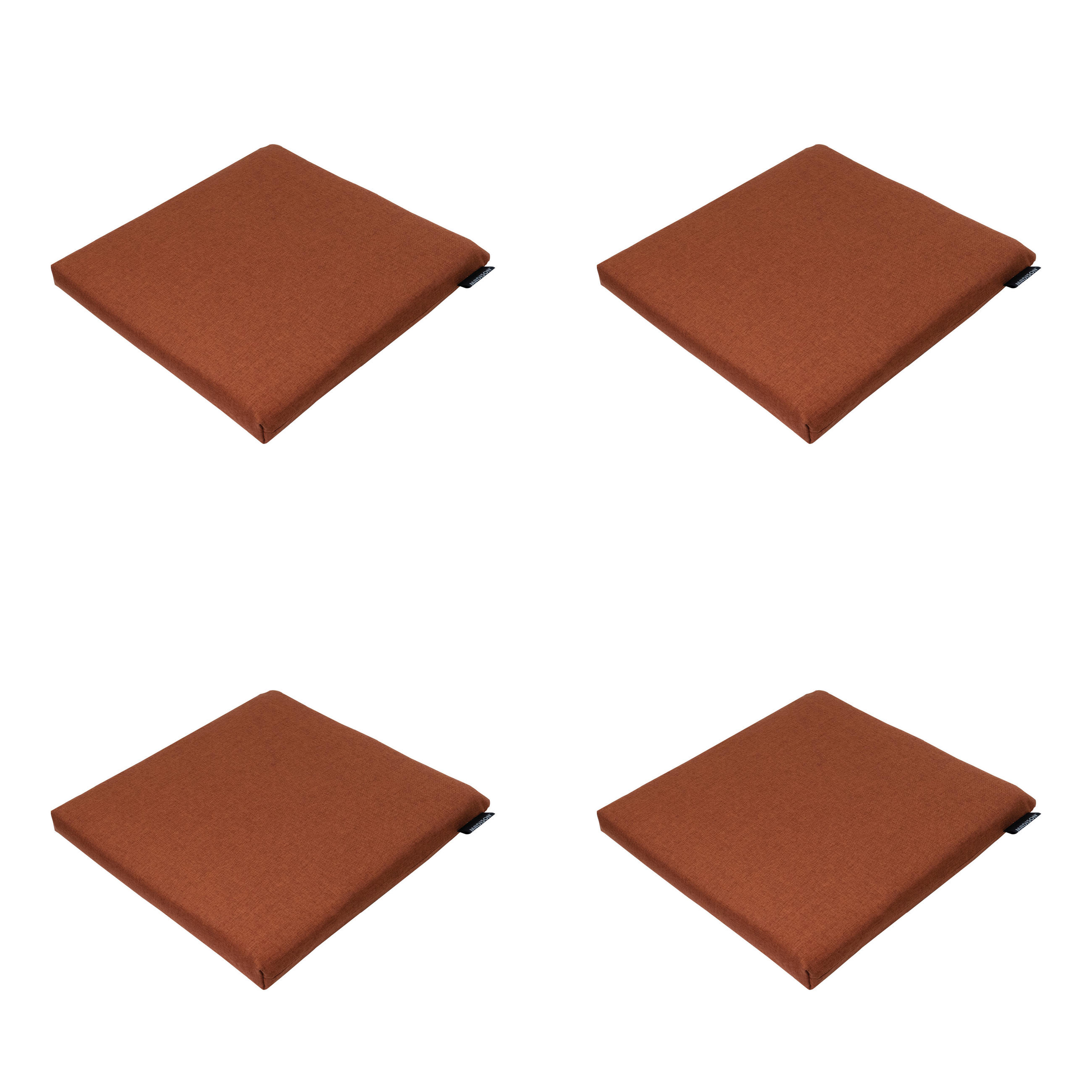 SITZKISSEN Best deal - Rot - 40/40/4,5 cm - 4er-Set - Rot, Textil (40/4/40cm) - Madison