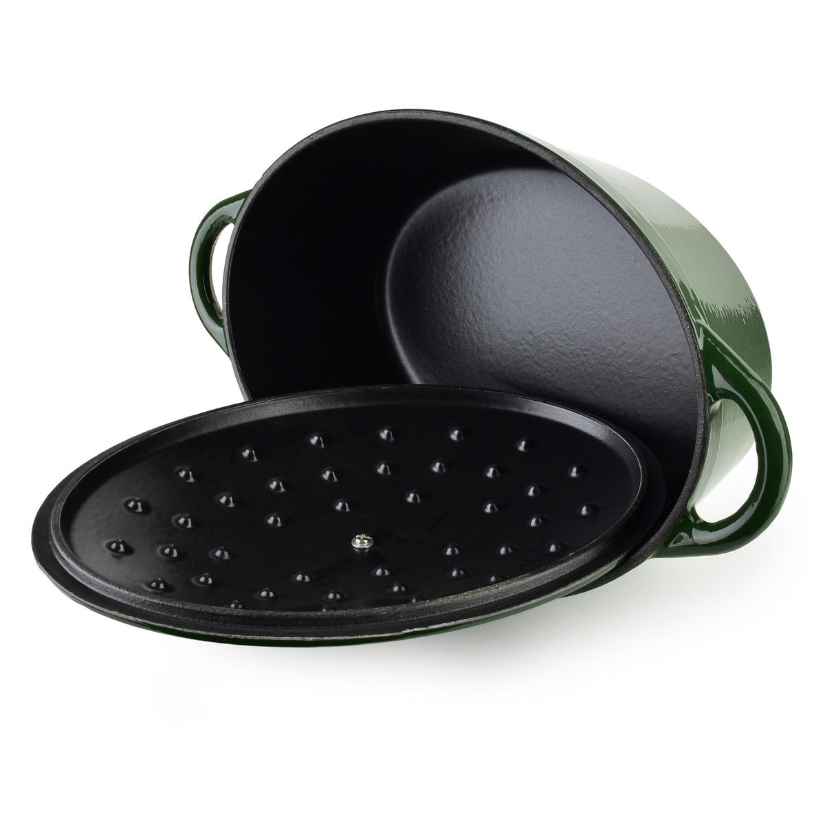 PEKÁČ, litina, zelená - zelená barva, kov (35/25/15cm) - Mondex