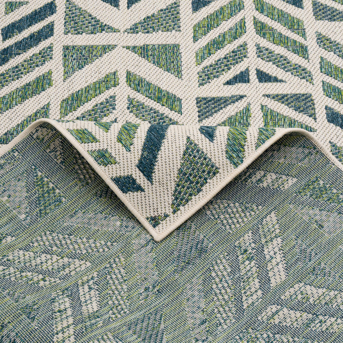 IN- UND OUTDOOR TEPPICH CARPETTO VINTAGE - Türkis, Textil (120/170cm) - Pergamon