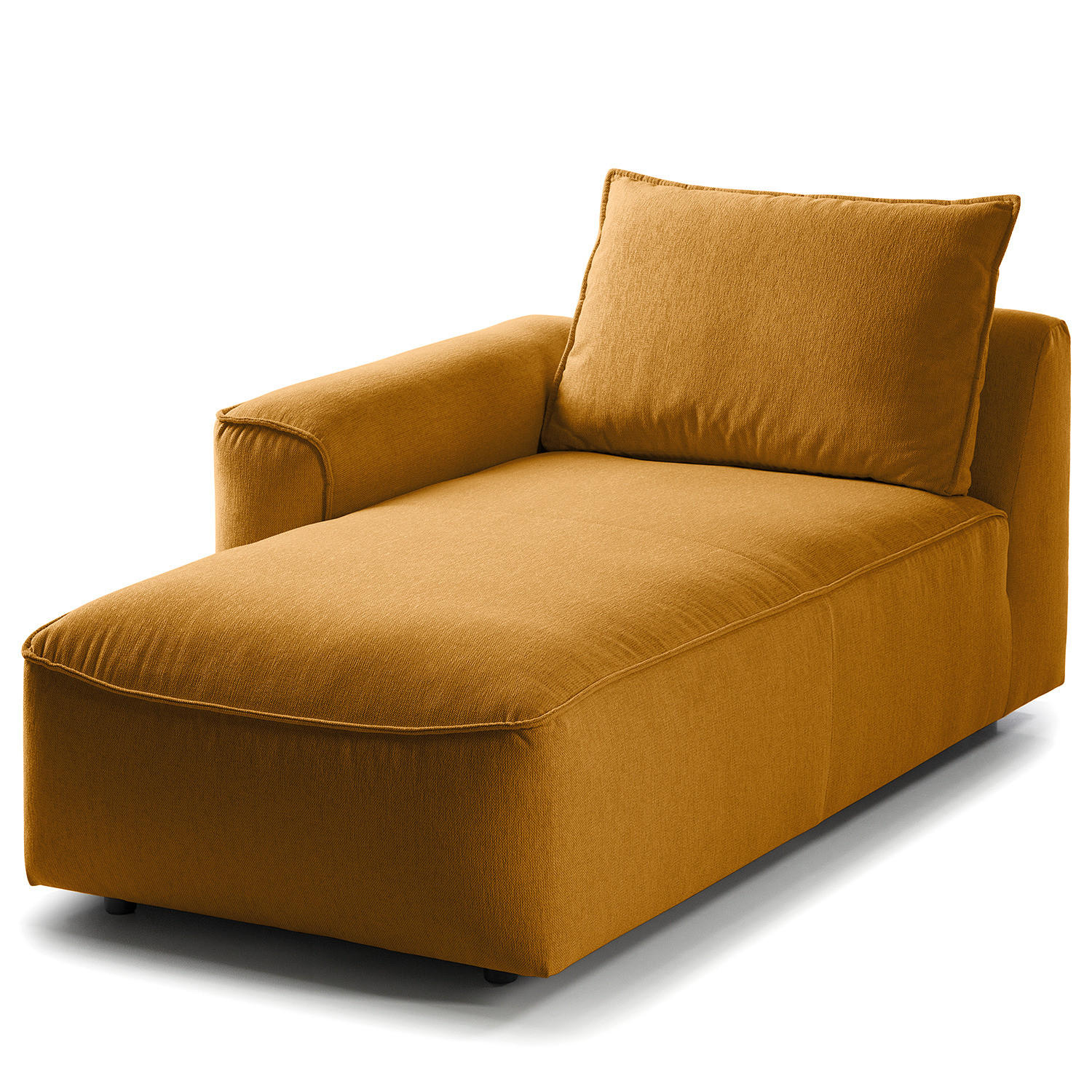 MODULLONGCHAIR - Orange, Holz/Textil (170/82/105cm) - home24