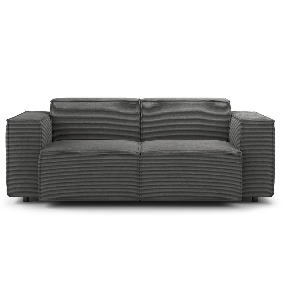 2-SITZER SOFA - Anthrazit, Textil (189/70/96cm) - home24