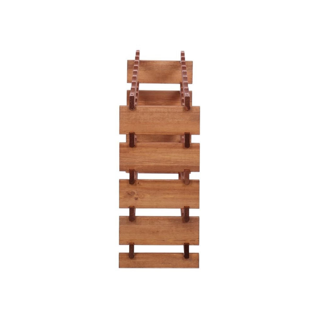WEINREGAL VINOTECA FLEX PRO HxBxT 65x84x28cm 40 Flaschen auf 5 Ebenen Braun geölt - Braun, Holz (84/65/28cm) - PROREGAL