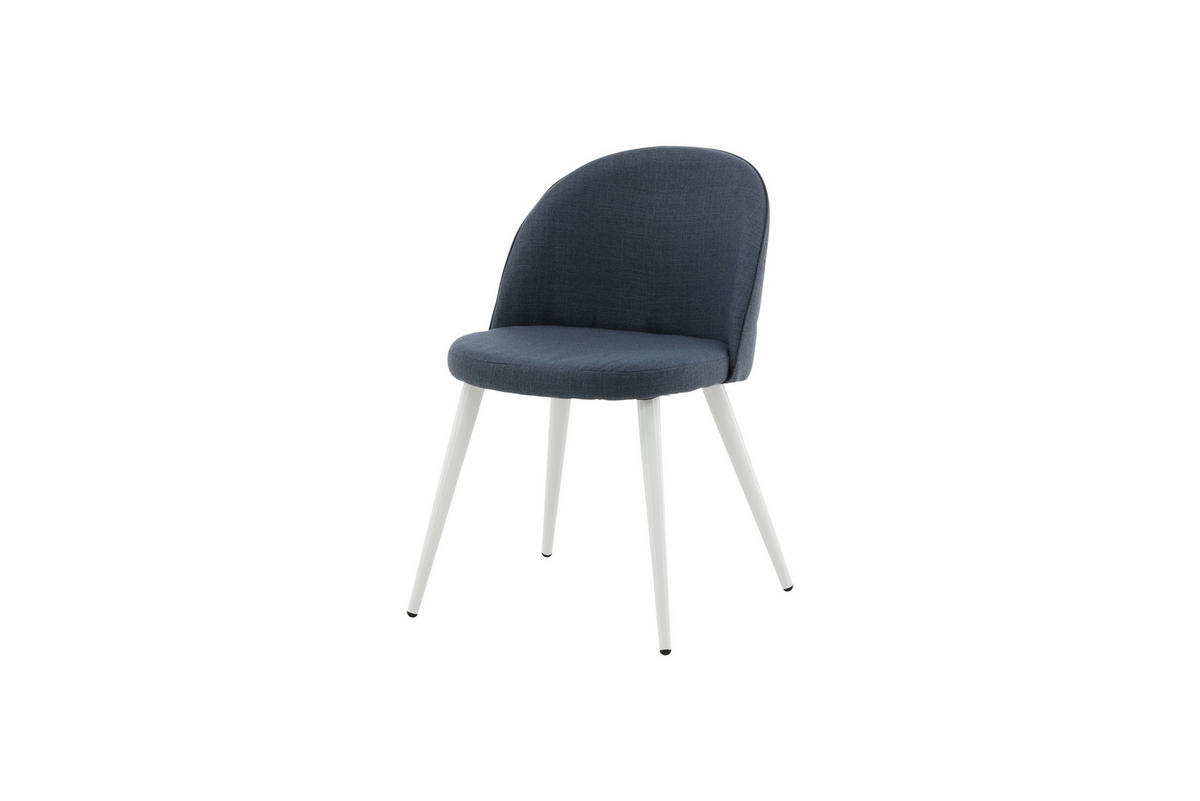 ESSZIMMERSTUHL Velvet Blau 50x57x77 - Blau, Textil (50/77/57cm) - FURNLUX