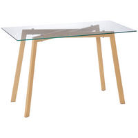 ESSTISCH Transparent und Holz 1 Stück - Transparent, Kunststoff (120/60/76cm) - GiPP