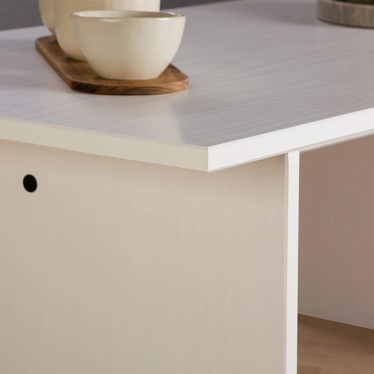 COUCHTISCH SALTO - Weiß, Holz (60/110/45cm) - IDIMEX