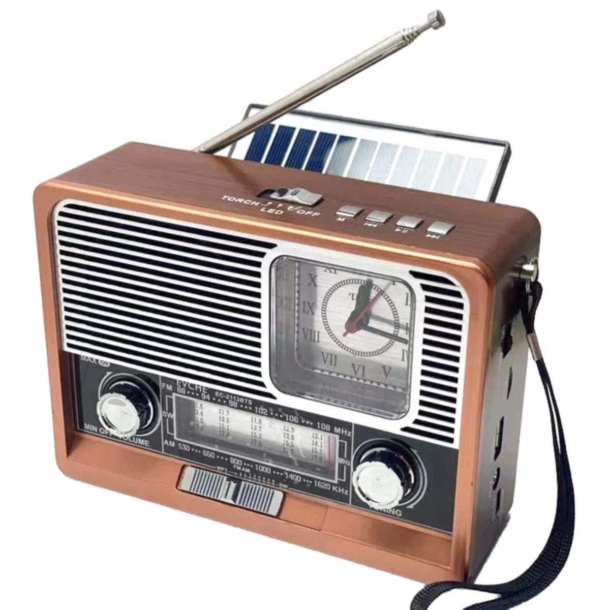 RADIO EMERGENCY AM/FM/SW-Dreibandradio 13.3/7/18.3 cm - Braun, Kunststoff (13.3/7/18.3cm) - Authentics