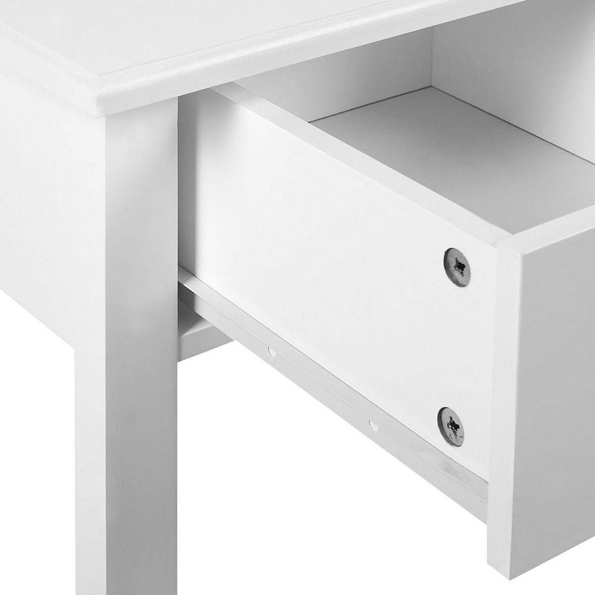 KONSOLENTISCH weiß mit 3 Schubladen Galva - Weiß, Holzwerkstoff (40/90/75cm) - Beliani