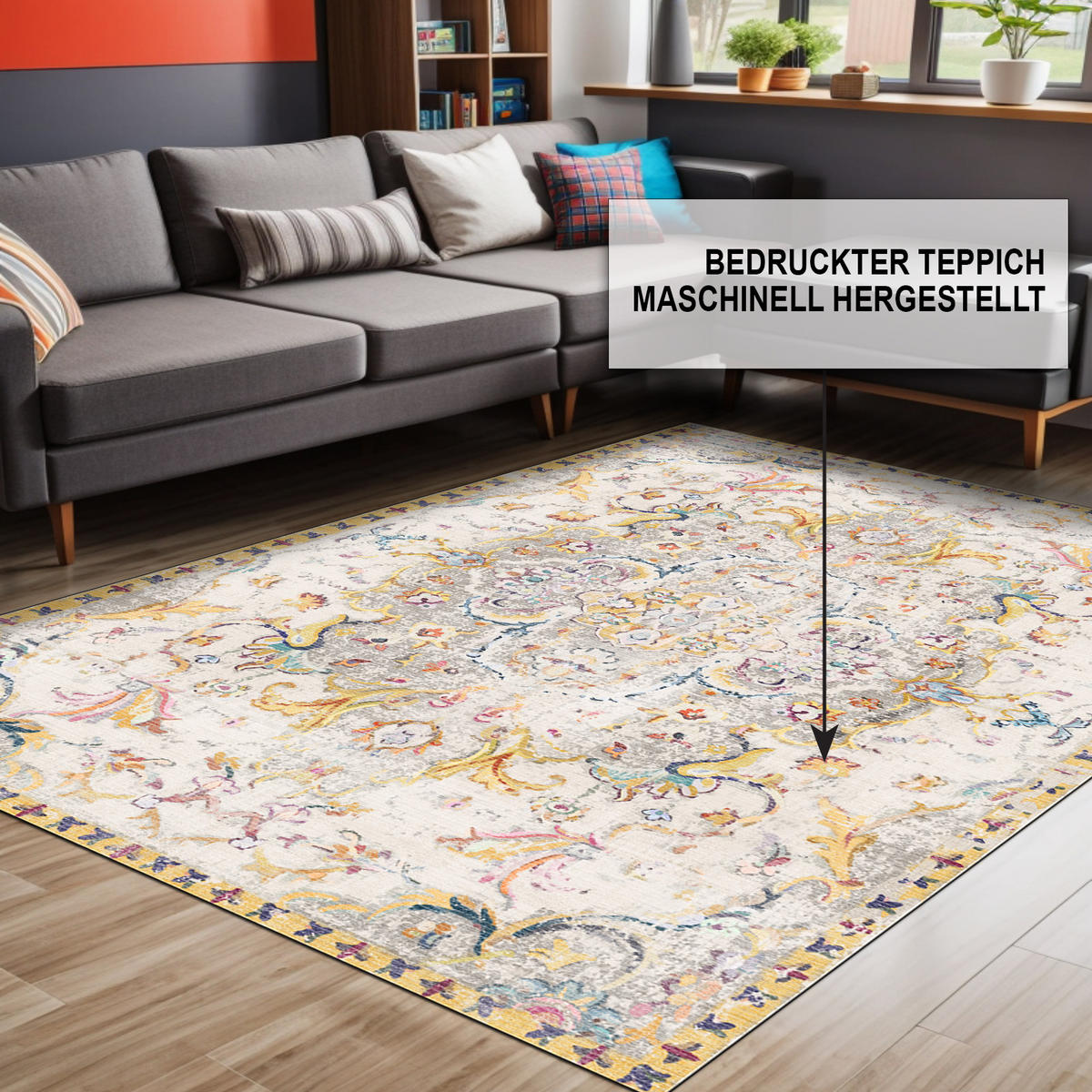 TEPPICH Renne 200/300 cm - Multicolor, Textil (200/300cm) - Bamyum