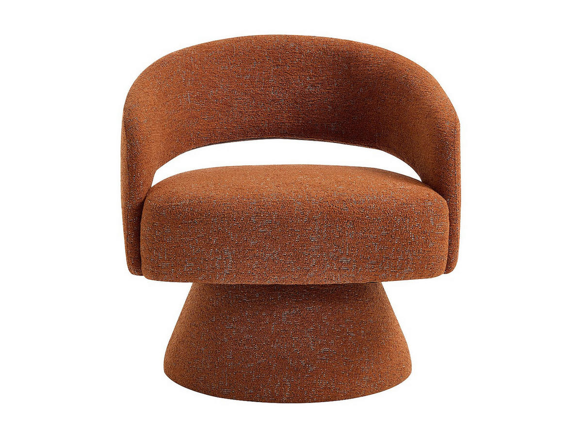 SESSEL mit gerader Rückenlehne - 1 -Sitzer - Polyester - terracotta - FEDOTE - Braun, Textil (71/72/68cm) - Vente-Unique
