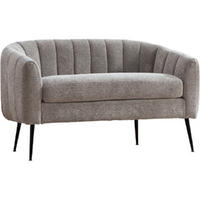 2-SITZER SOFA Chenille Grau mit abnehmbarem Sitzkissen - Grau, Holzwerkstoff/Textil (127.5/76.5/70cm) - WISHDOR