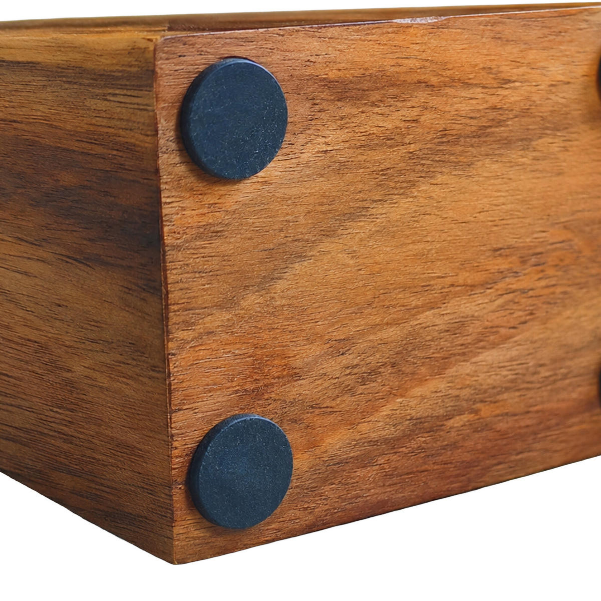 BLOC cuțite maro lemn de acacia magnetic - maro, lemn (19/21.5/13cm) - Relaxdays
