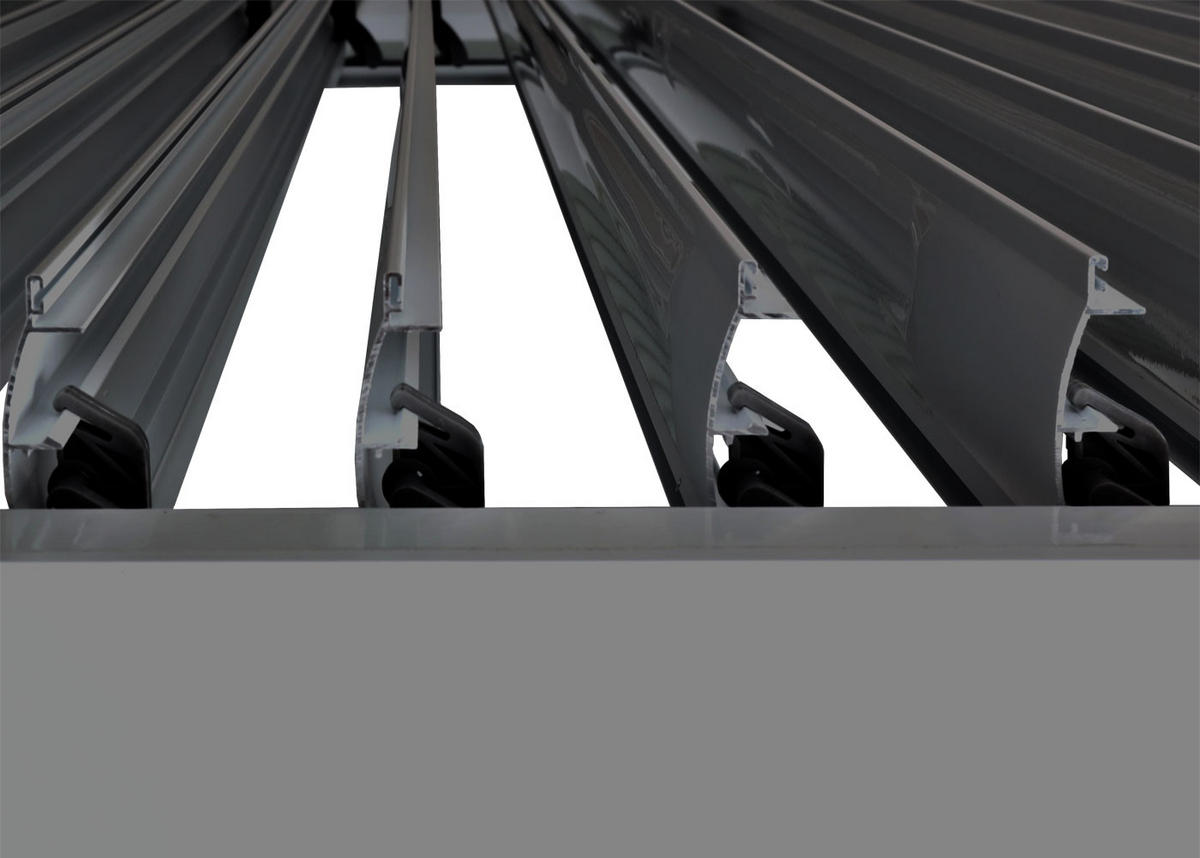 CARPORT HxBxT 220x583x301cm 11cm-Aluminium-Gestell Regenrinne sturmfest 3x6m Anthrazit - Anthrazit, Metall (583/220/301cm) - PROREGAL