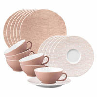 TEESERVICE Life Fashion Posh Rose 18er Set - Rosa, Keramik (1/1/1cm) - Seltmann Weiden