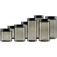 VORRATSGLÄSER-SET Lumos grau 8er Set - Grau, Glas (1/1/1cm) - Ritzenhoff Breker