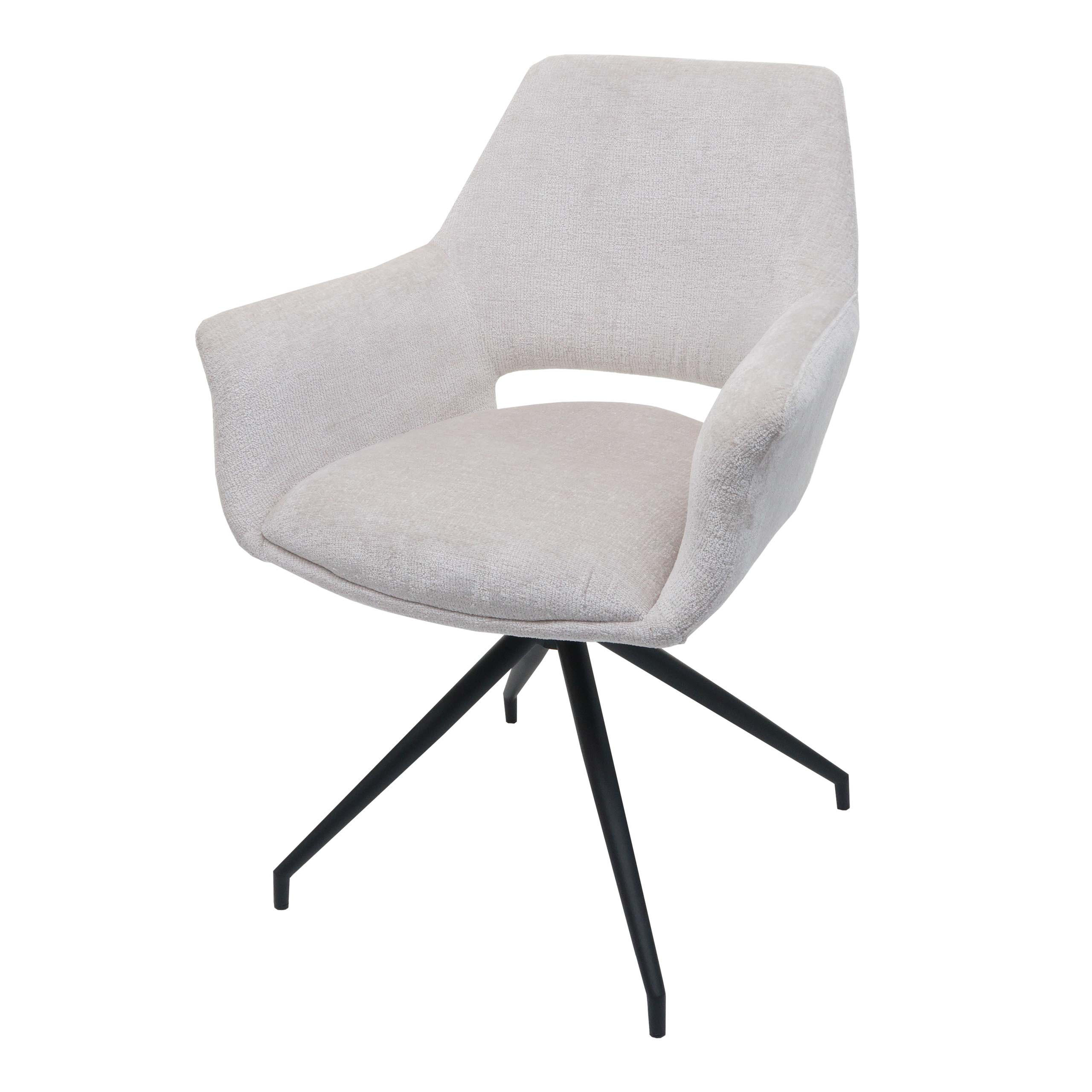 ESSZIMMERSTUHL Cremeweiß - Weiß, Textil (65/86/60cm) - MCW