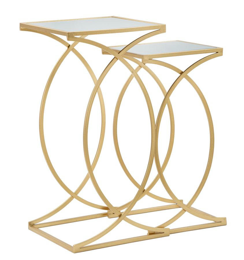 Mauro Ferretti Beistelltische Gold 35x70x35 cm