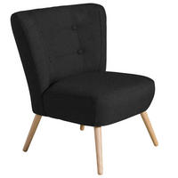 SESSEL Kassi Bezug Flachgewebe Buche natur / schwarz - Schwarz, Kunststoff (69/80/68cm) - 58aufmkessel