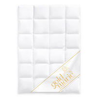 WINTERBETTDECKE MARIE Entendaunen warm - Weiß, Naturmaterialien/Textil (155/220cm) - Goldmarie 