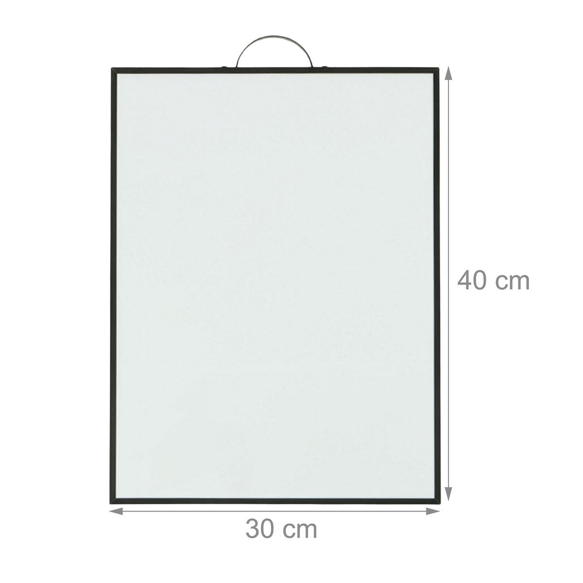 WHITEBOARD - Multicolor, Papier/Metall (30/40/1.5cm) - Relaxdays