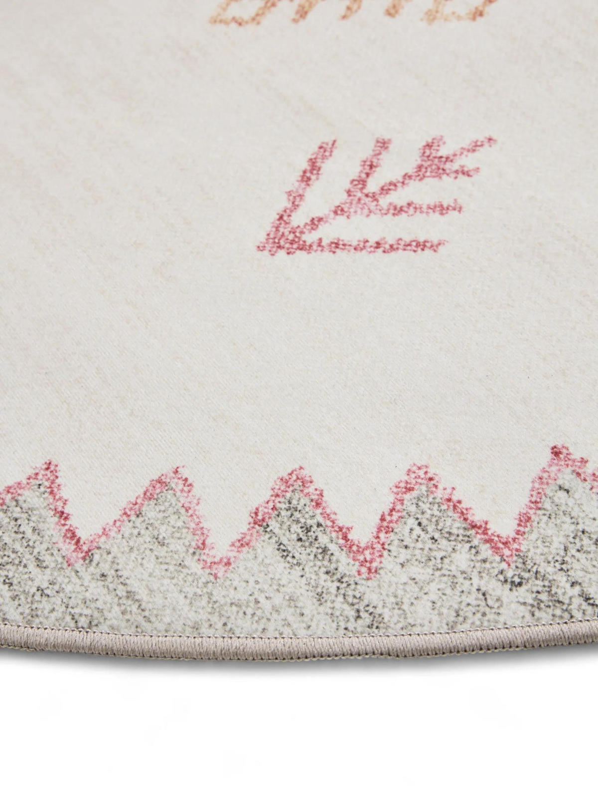 VINTAGE-TEPPICH George waschbar ø 120 cm rund - Multicolor, Kunststoff (120/120cm) - benuta