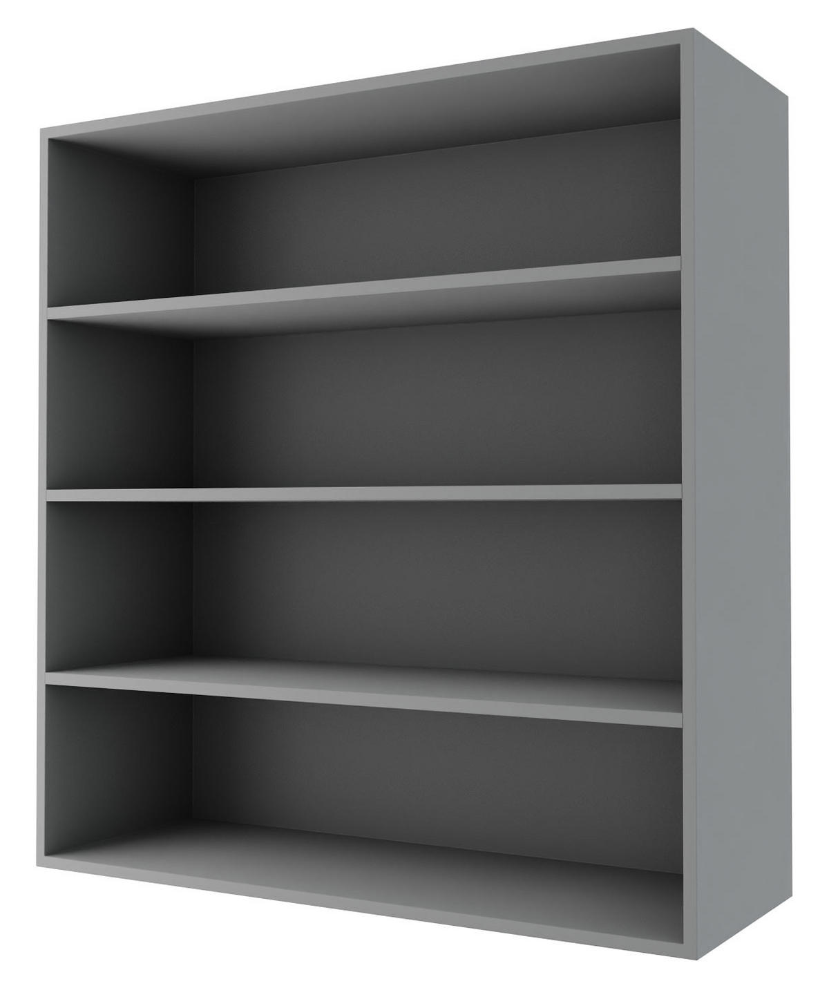KÜCHENHÄNGESCHRANK Lamello W4/90 Schwarz Matt / Grau 90 / 32,5 / 96cm - Schwarz/Grau, Holz/Holzwerkstoff (90/96/32.5cm) - Feldmann-Wohnen