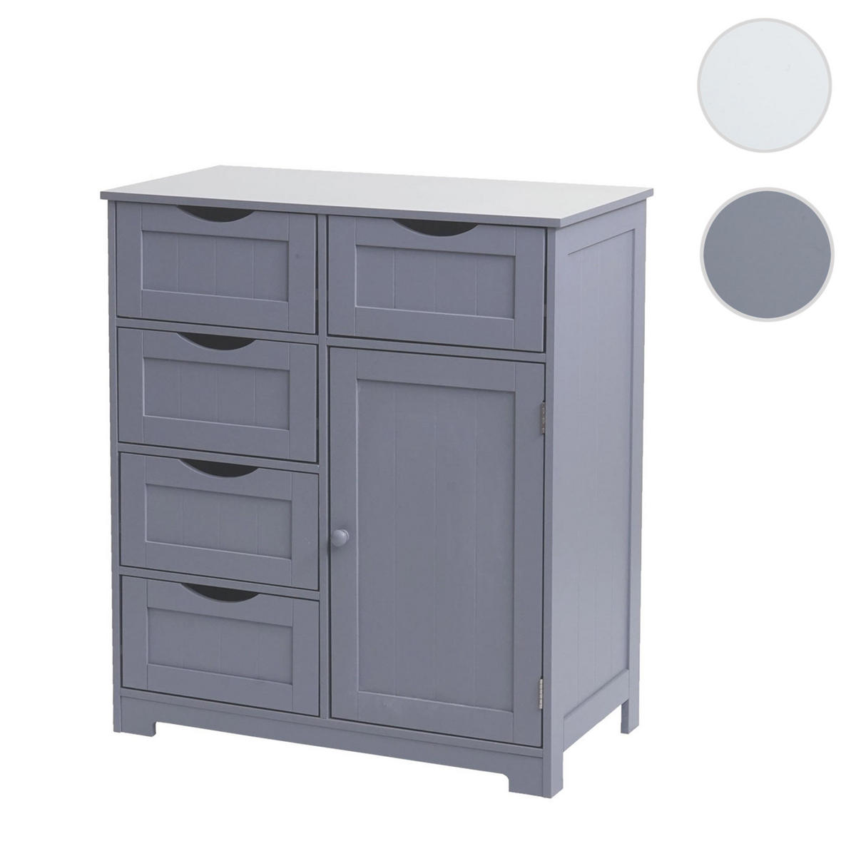 KOMMODE Grau - Grau, Holzwerkstoff (70/80/35cm) - MCW