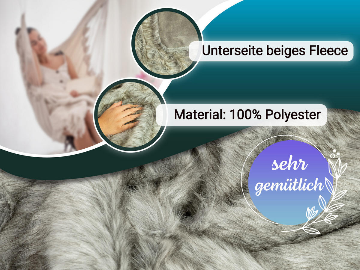KUSCHELDECKE, 150x200 cm, 100% Polyester, Grau - Graubraun, Textil (150/200cm) - Zollner