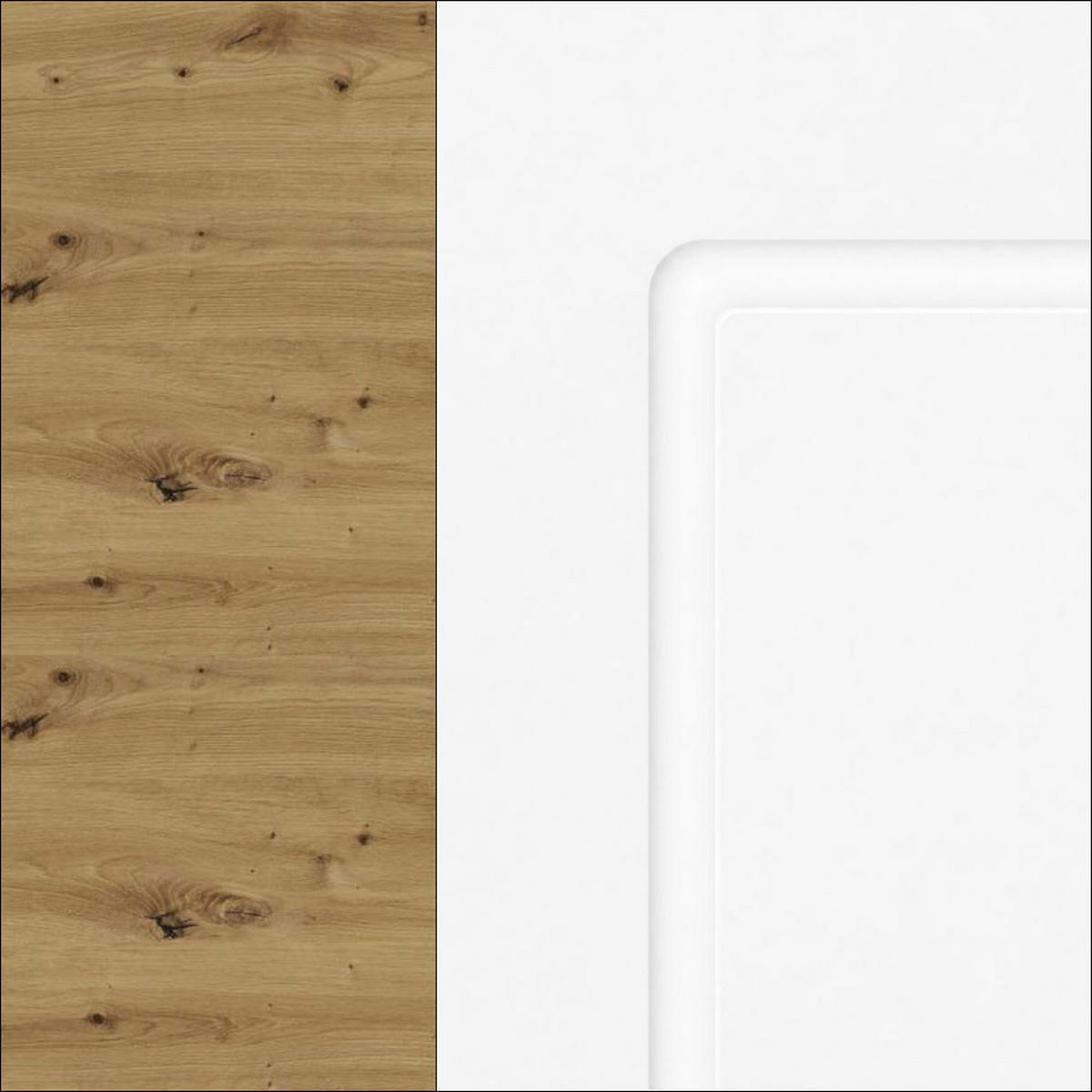 KÜCHENHÄNGESCHRANK Kvantum W2/20 Eiche Artisan / Weiß Matt 20 / 32,5 / 72cm - Eiche Artisan/Weiß, Holz/Holzwerkstoff (20/72/32.5cm) - Feldmann-Wohnen