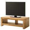 TV-LOWBOARD - Massivholz - Eichefarben, Holz (100/35/50cm) - home24