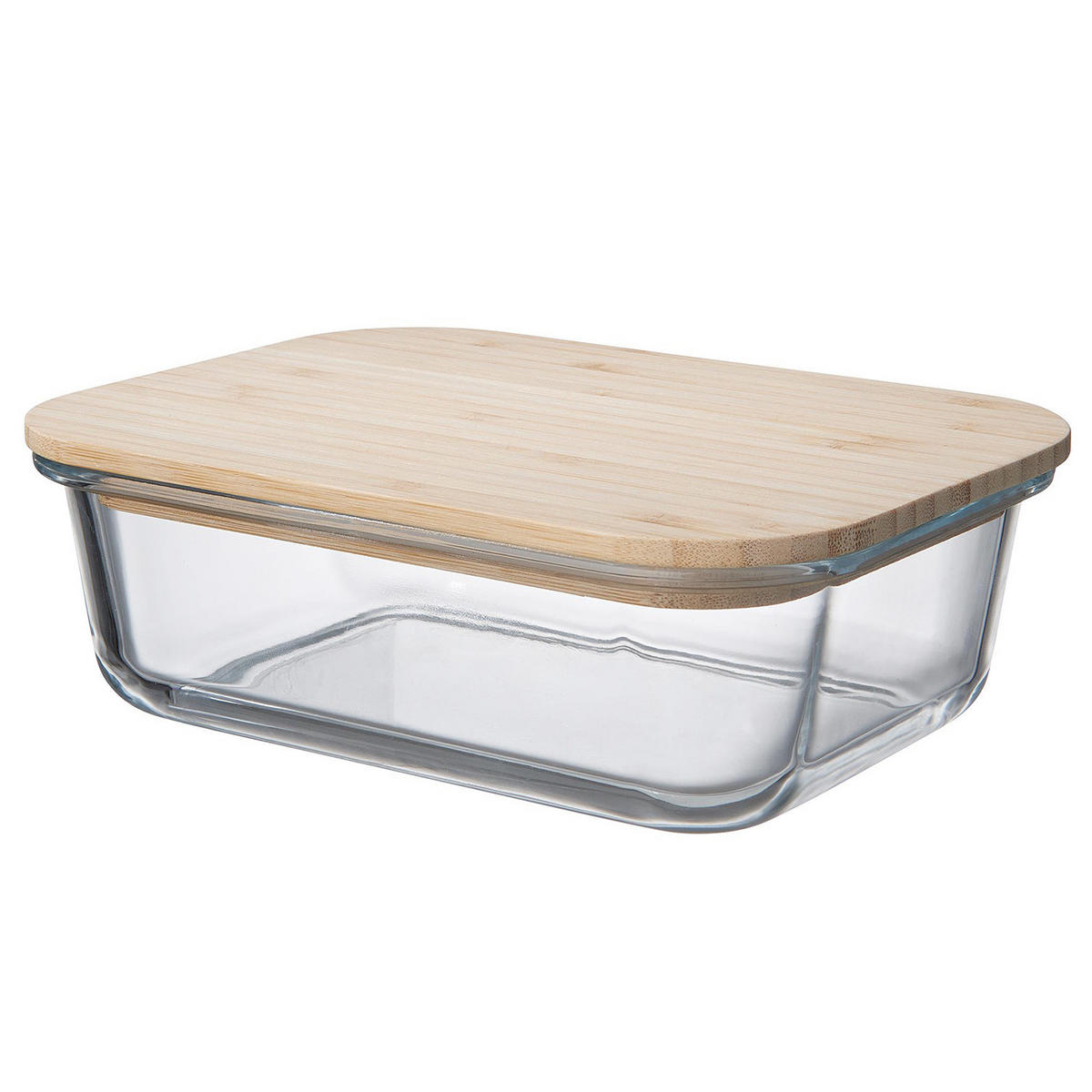 LUNCHBOX (4er Set) Naturals - Rotbraun, Glas/Holz (15/6/20cm) - Butlers