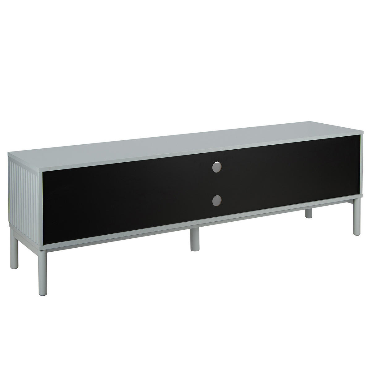 TV-LOWBOARD - Hellgrau, Holz/Holzwerkstoff (180/55/40cm) - home24