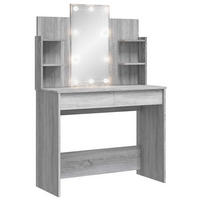 SCHMINKTISCH Curtis 96/40/142 cm - Schieferfarben, Holzwerkstoff (96/142/40cm) - Nettlife