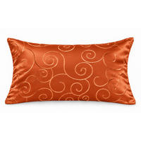 KISSENBEZUG 30x50 cm Terracotta Damast Circle - Terracotta, Textil (30/50cm) - TiborTex
