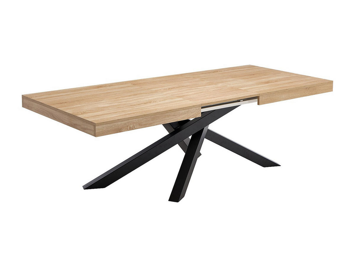 ESSTISCH - 6 Personen, 8 Personen, 10 Personen, 12 Personen - holz - naturfarben hell Catonav - Naturfarben, Holz/Metall (100/180/76cm) - Vente-Unique