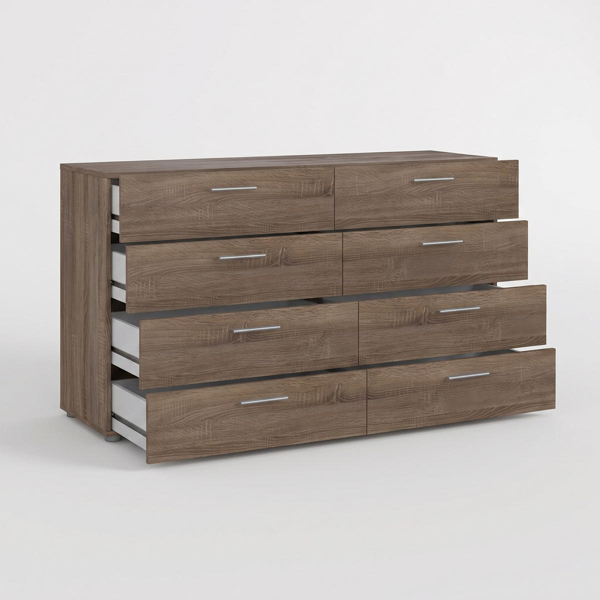 KOMMODE, Pepe, Trüffel, Holzwerkstoff, 140 x 40 x 82 cm - Trüffeleichefarben, Holzwerkstoff (140/82/40cm) - ebuy24