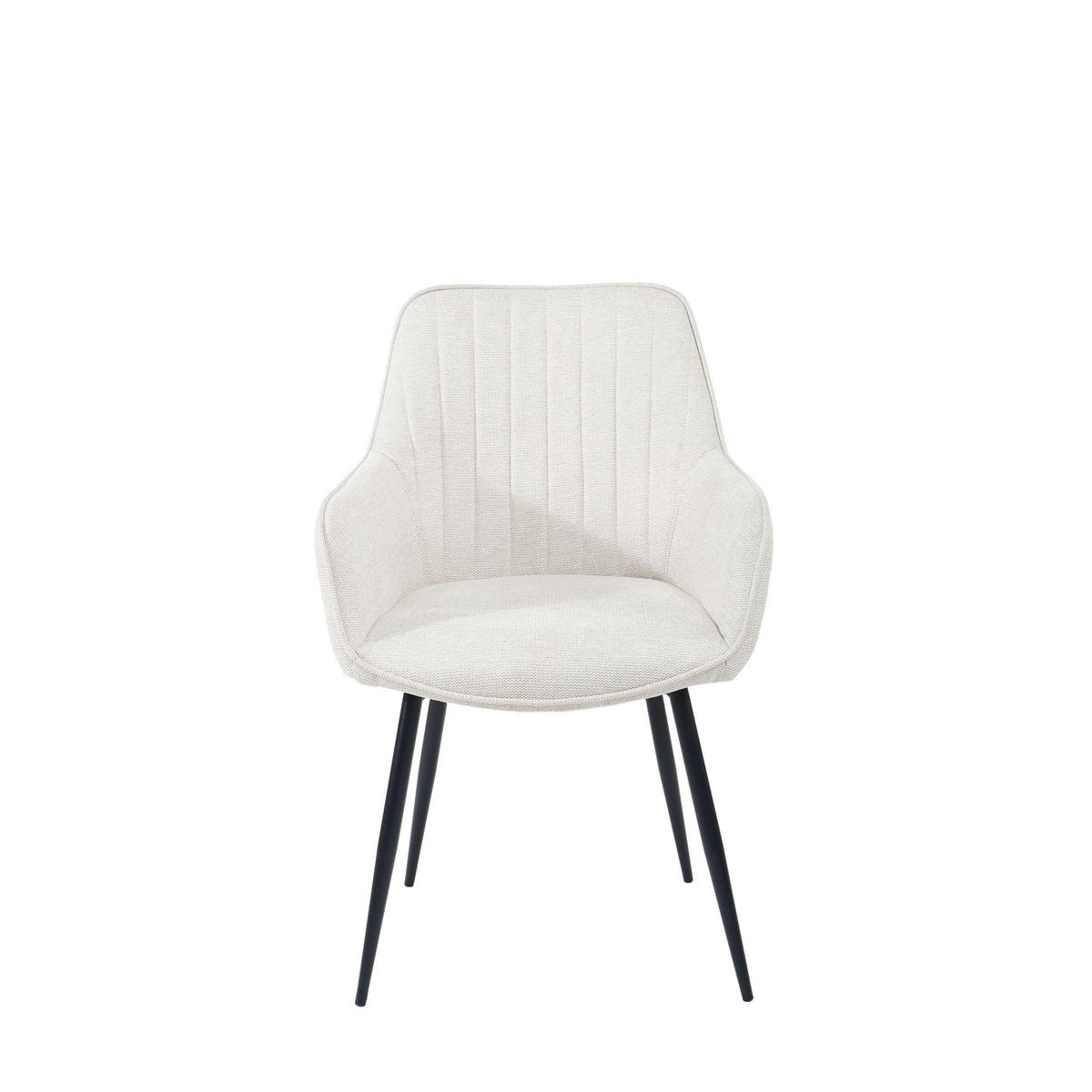 ESSZIMMERSTUHL Maud Creme/ Weiß - 2 er Set - Weiß, Kunststoff (55/85/57cm) - Housecraft Living