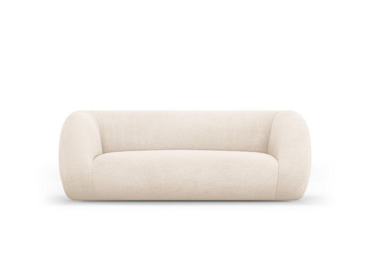 SOFA Essen aus Boucle beige 2 Sitzplätze - Beige, Textil (95/86/210cm) - Cosmopolitan Design
