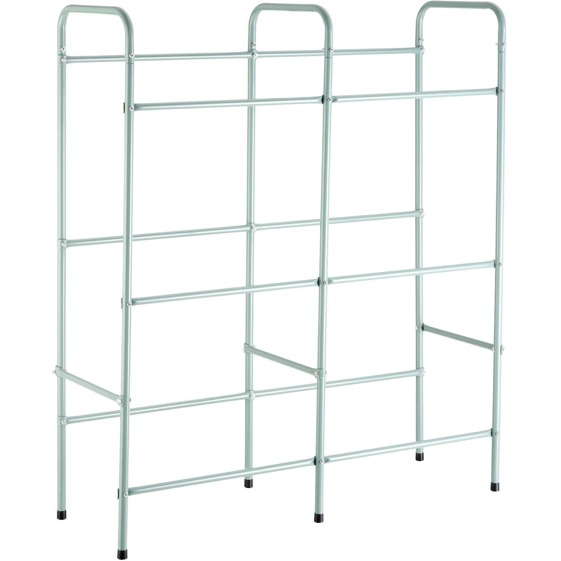 GETRÄNKEKISTENREGAL ,96 x 33 x 116 cm,grau - Grau, Metall (33/116/96cm) - tectake