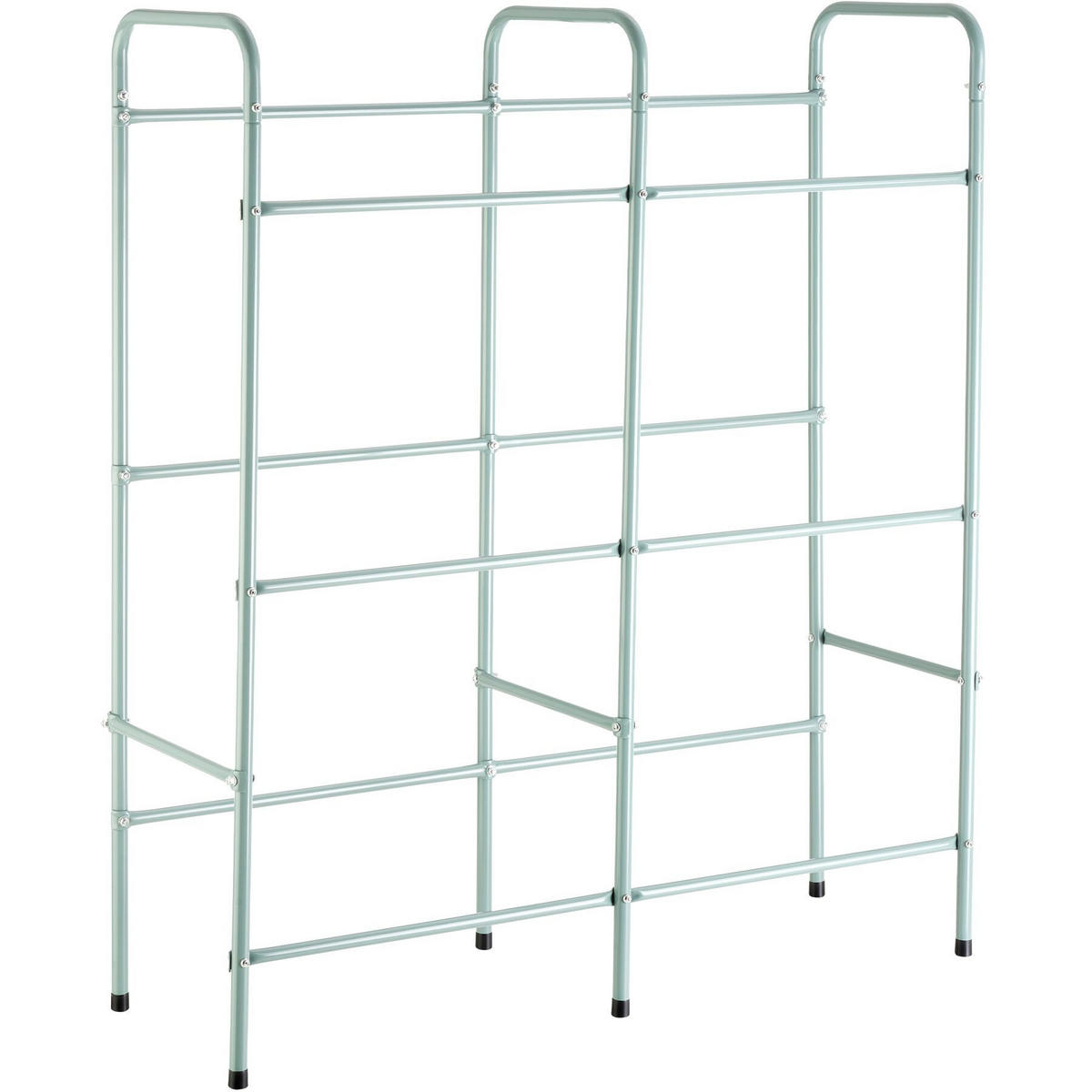 GETRÄNKEKISTENREGAL ,96 x 33 x 116 cm,grau - Grau, Metall (33/116/96cm) - tectake