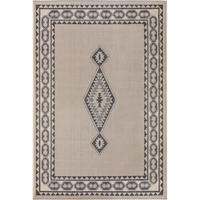 OUTDOORTEPPICH River Beige/Blau 200x285 cm - Blau/Beige, Kunststoff (200/1cm) - KUNSTLOFT