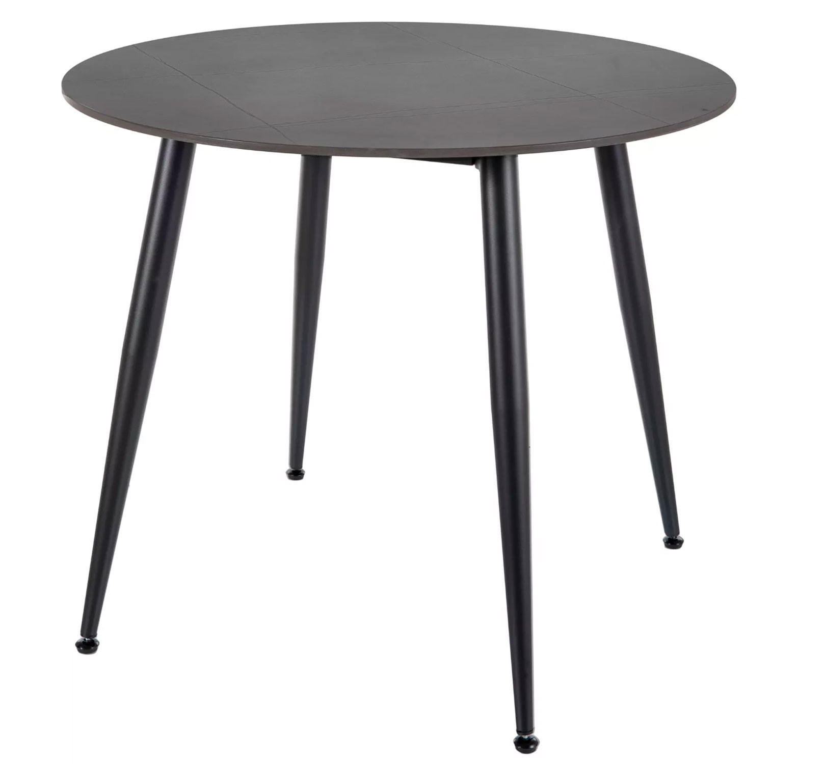 Feldmann-Wohnen Esstisch Schwarz 90x76x90 cm